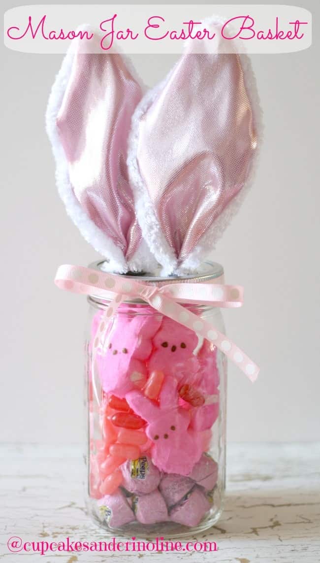 Mason Jar Easter Baskets (So Cute + Easy!)