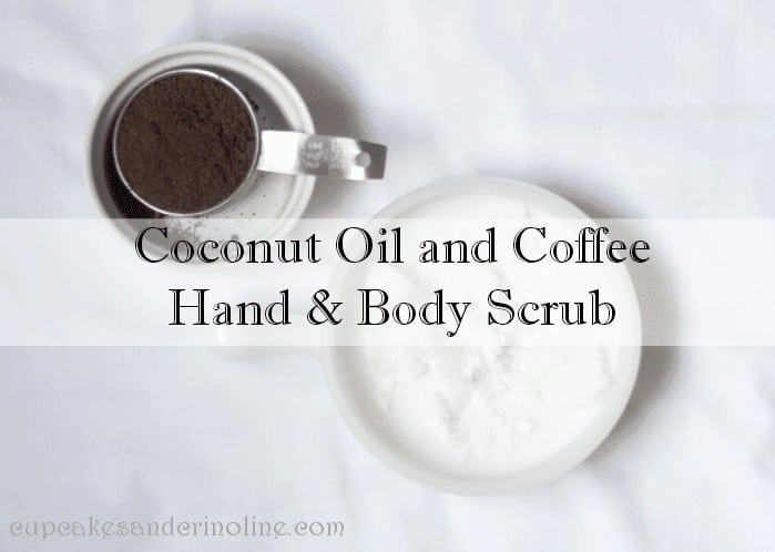 Make and all natural body and hand scrub from coconut oil and leftover coffee grounds.