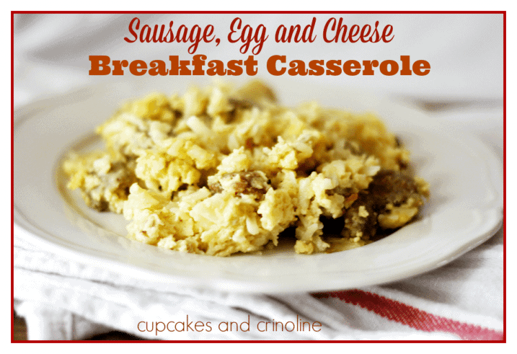 Sausage, Egg and Cheese Breakfast Casserole - The How-To Home