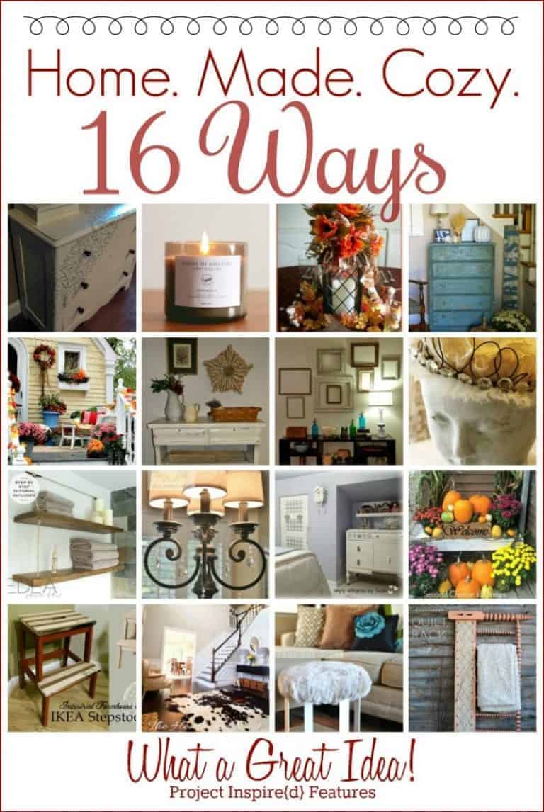 Homemade Cozy ~ 16 Ways to Make Your Home Cozy