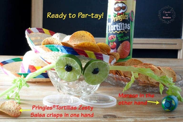 Mini Adorable Fruit and Veggie Centerpiece ~ perfect for a fiesta! #ad #PringlesAirDip