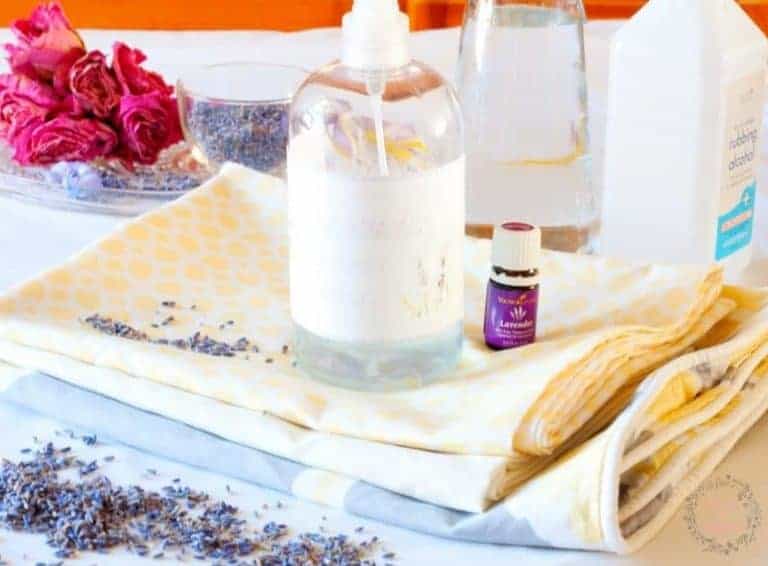 Lavender Linen Spray to fresh your linens ~ use when ironing or simply spray as desired from cupcakesandcrinoline.com