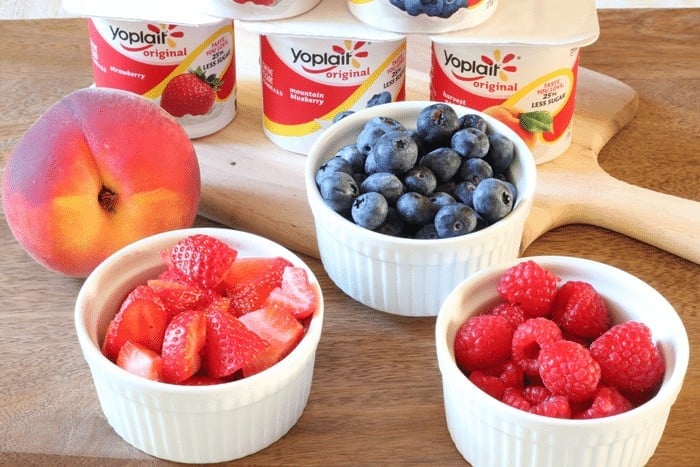 Wholesome Snacking Fresh Fruit and yogurt