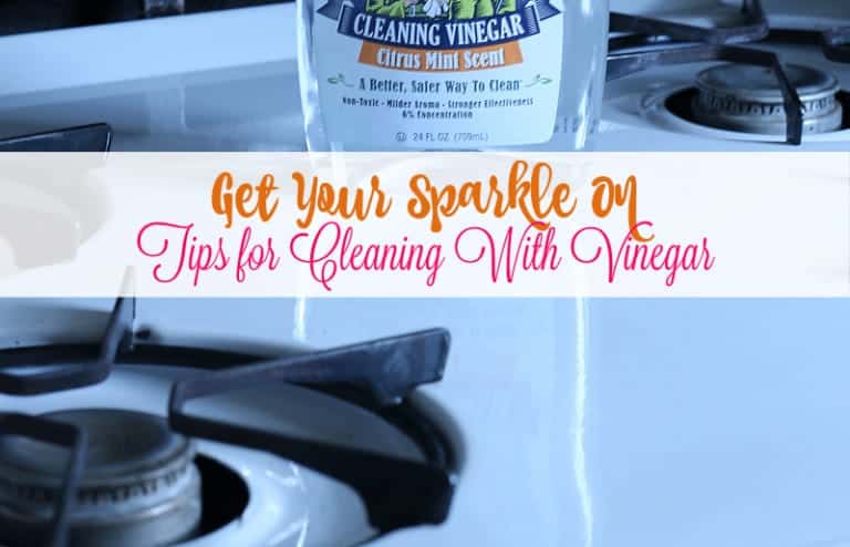 Get your sparkle on - tips for cleaning with vinegar from cupcakesandcrinoline.com