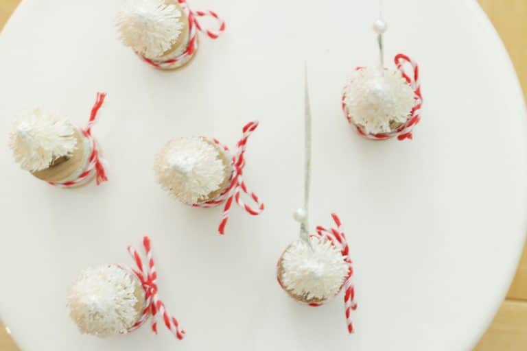 Mini Christmas Tree Ornaments and Place Card Holders