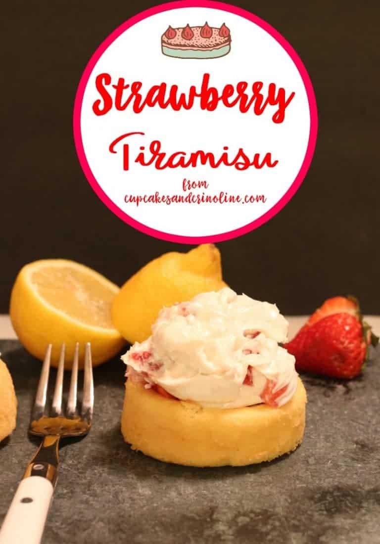 Easy to make Strawberry Tiramisu Cake from cupcakesandcrinoline.com