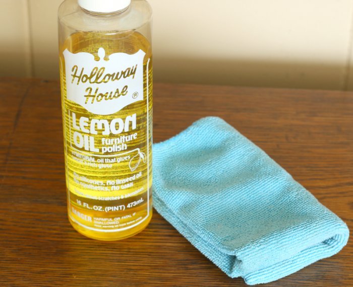 Holloway House Lemon Oil and microfiber cloth