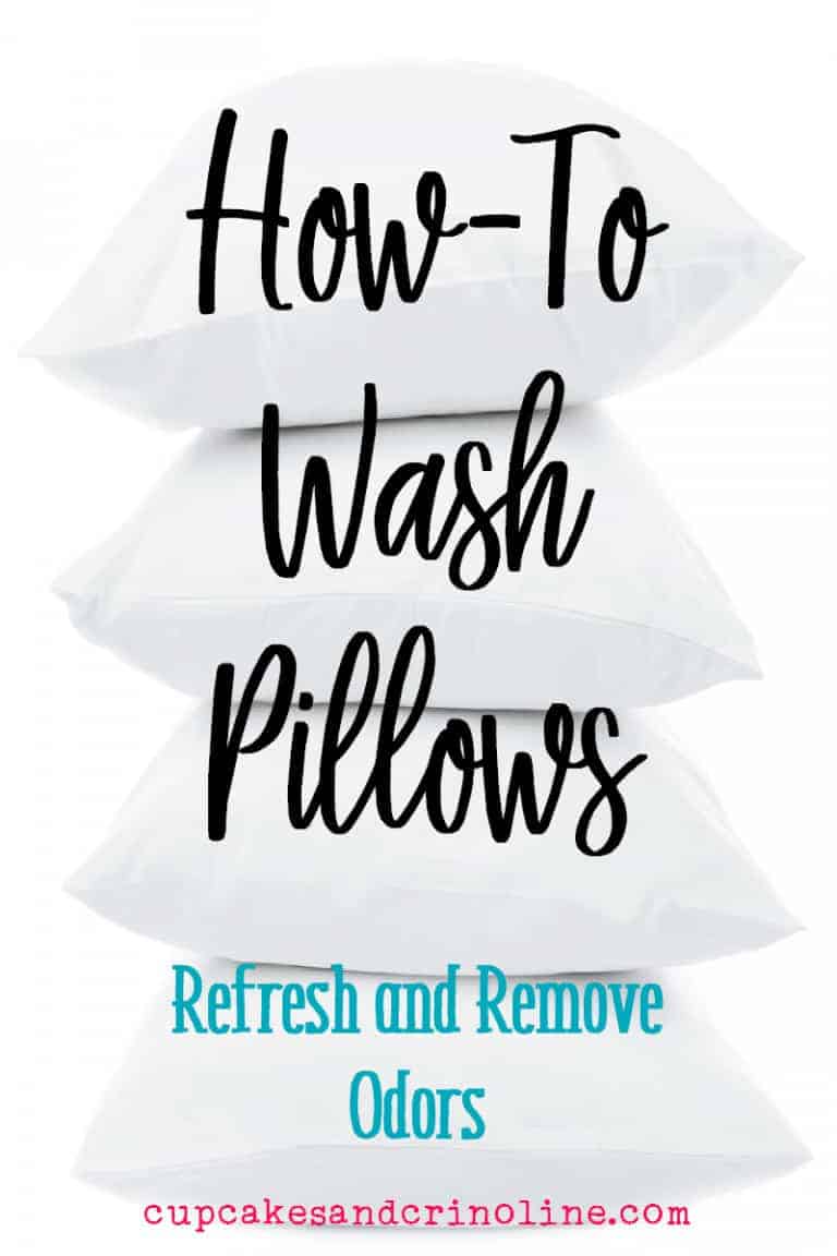 How-to wash pillows - refresh and remove odors at cupcakesandcrinoline.com