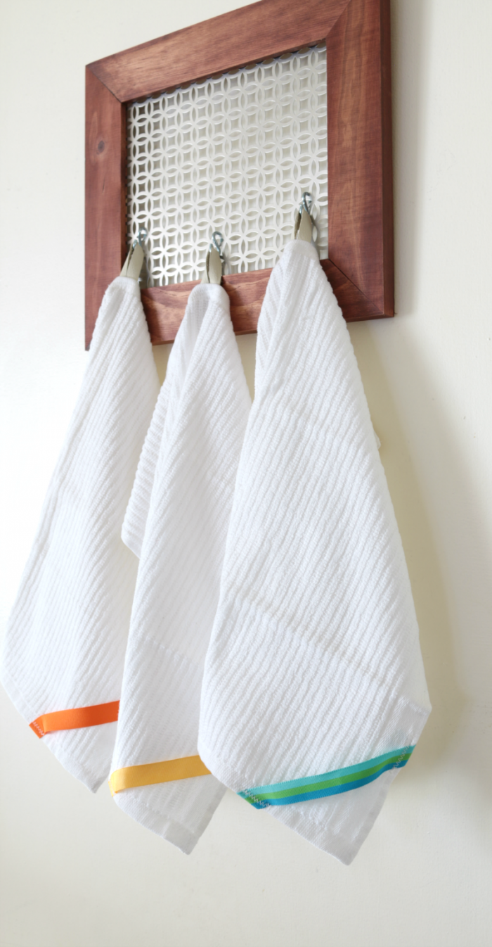 How To Add Loops to Dishtowels for Hanging