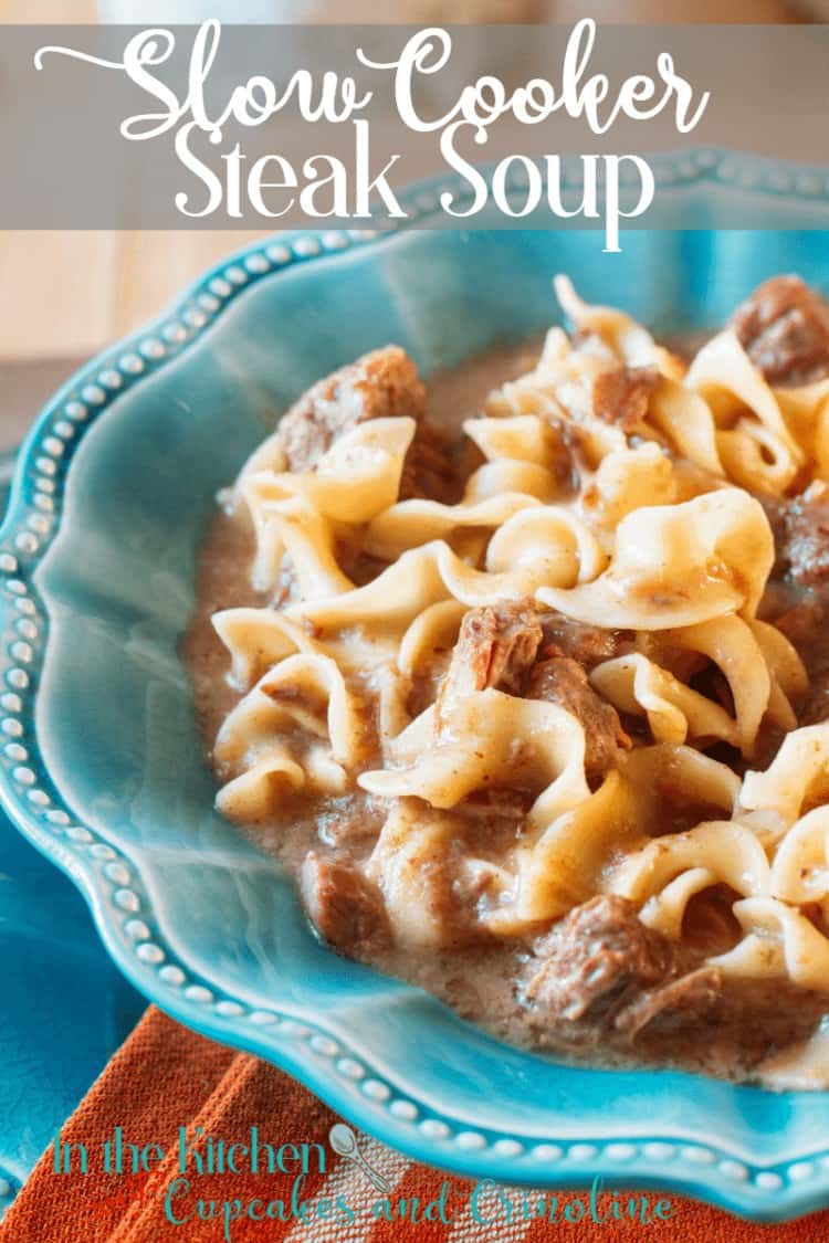 Slow Cooker Steak Soup with Noodles The HowTo Home