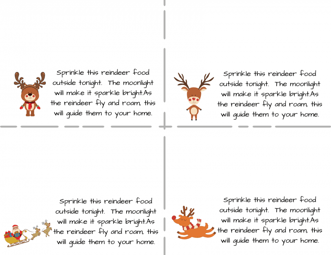 Magic Reindeer Food Poem With Free Printables The How To Home