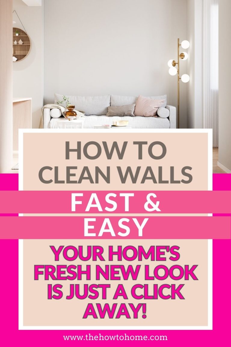 How to Clean Walls Fast and Easy The HowTo Home