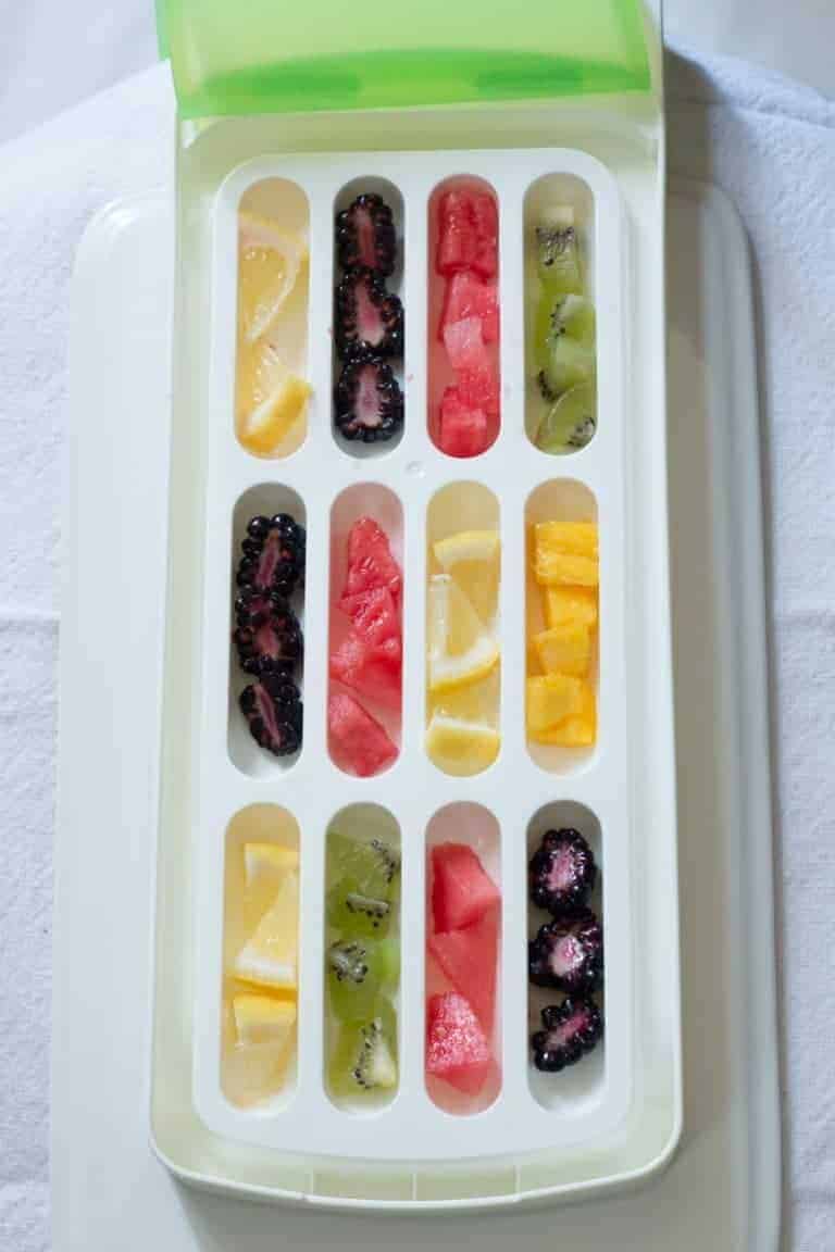 How To Make Simple Fruit Infused Ice Cubes The HowTo Home