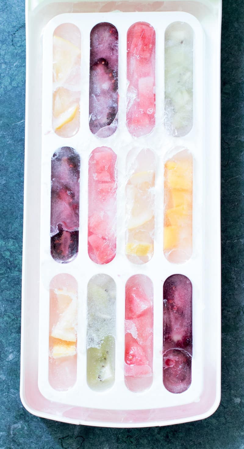 How To Make Simple Fruit Infused Ice Cubes The HowTo Home