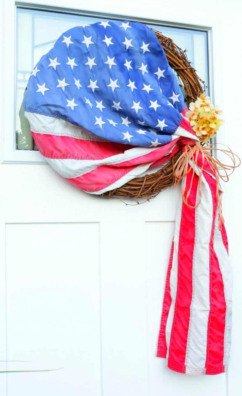 How To Make An Old Glory Patriotic Wreath The How To Home