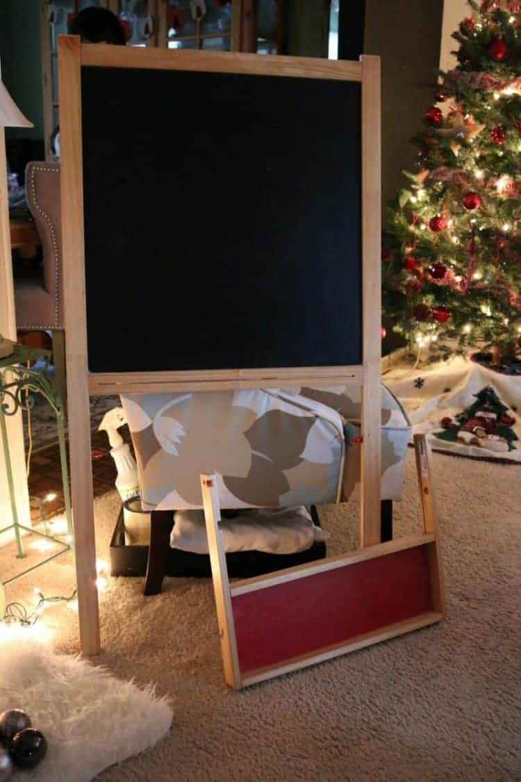 How to Make a Farmhouse Chalkboard from an IKEA Kids Easel The HowTo