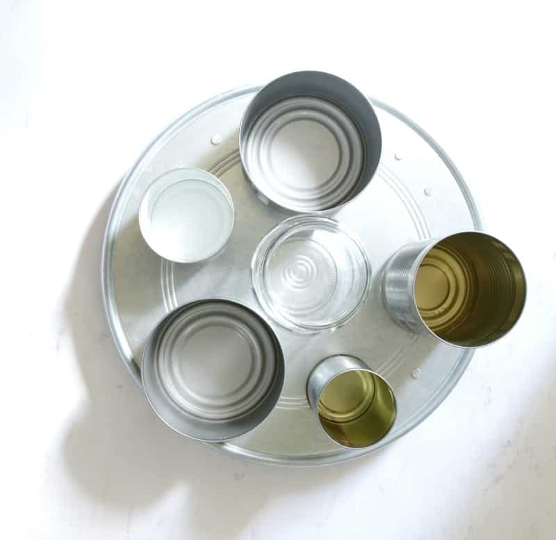 Easy DIY Desk Organizer Ideas with Tin Cans - The How-To Home