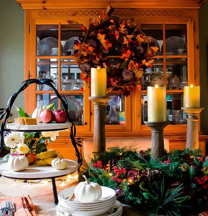 Thanksgiving Tablescape :: Buffet Style Entertaining | The How-To Home