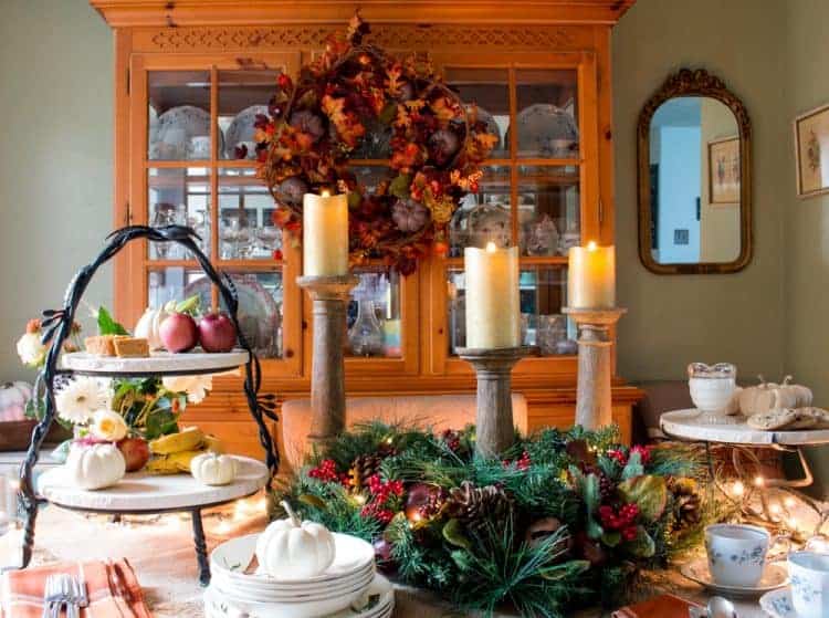 Thanksgiving Tablescape :: Buffet Style Entertaining with Balsam Hill ...