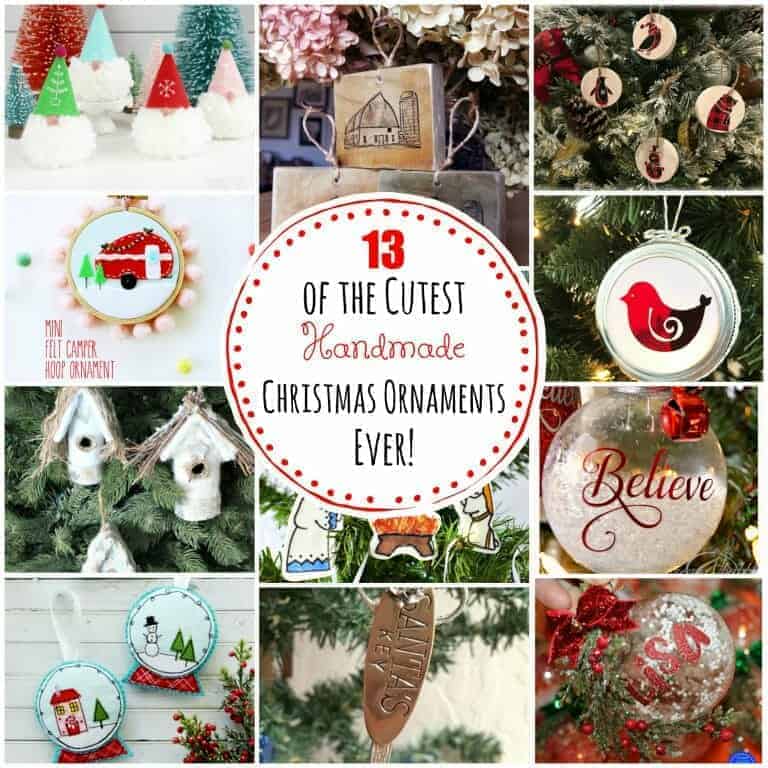 13 of the Cutest HandMade Christmas Ornaments Ever!