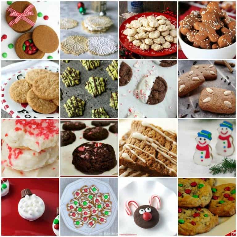 17 Delicious Holiday Christmas Cookie Recipes to Make This Year including traditional snickerdoodles and gingerbread - so much yumminess in one place!