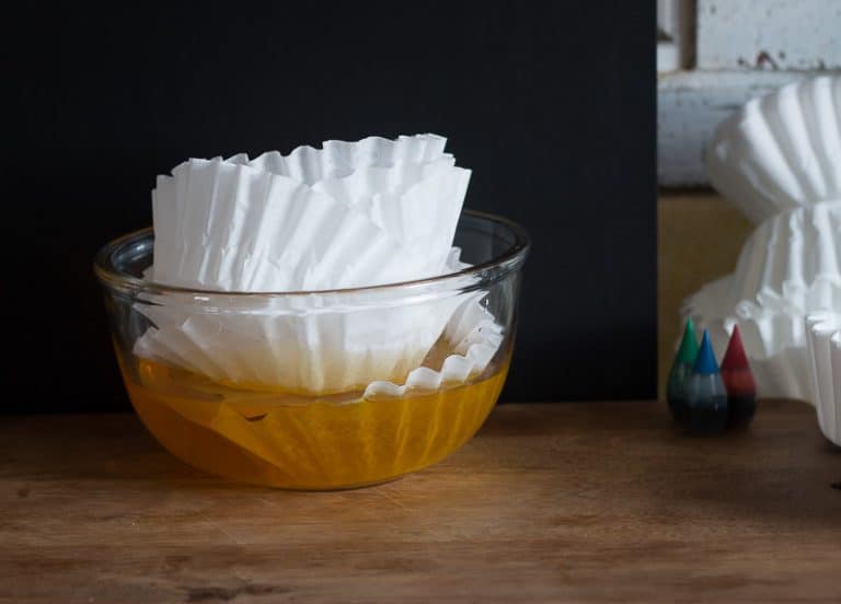 HowTo Dye Coffee Filters with Food Coloring The HowTo Home