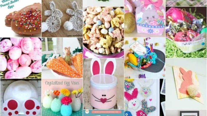 Square collage of over 20 Easter Ideas