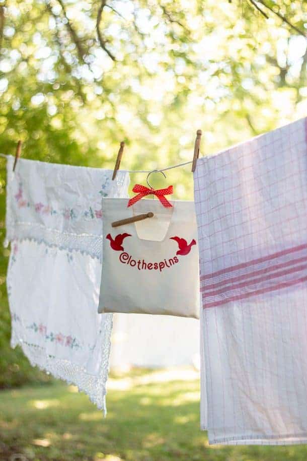 Easy Clothespin Bag DIY The HowTo Home