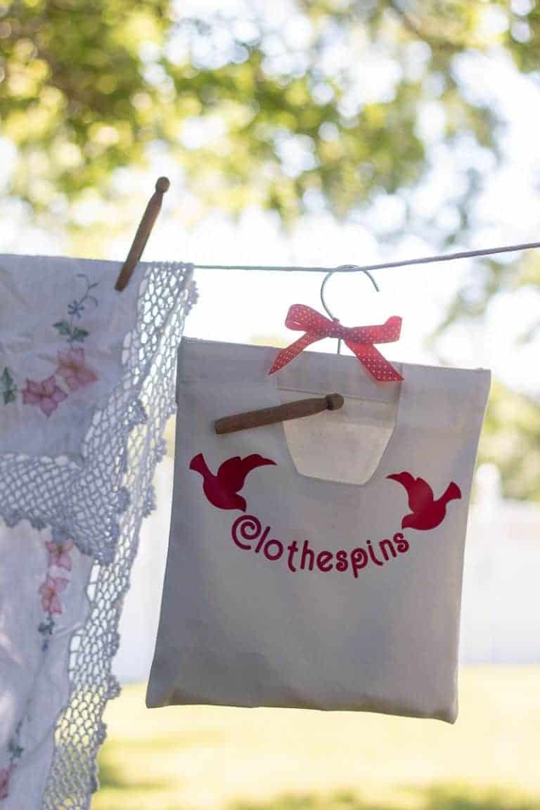 Easy Clothespin Bag DIY The HowTo Home
