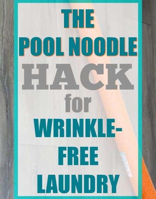 The Pool Noodle Hack for WrinkleFree Laundry The HowTo Home