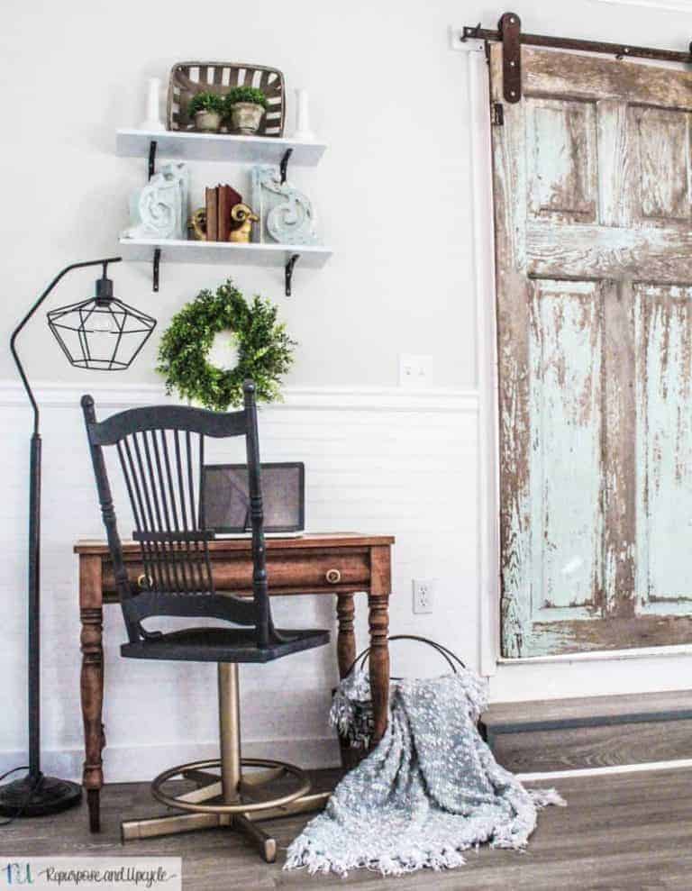 Farmhouse style shelving tips and tricks