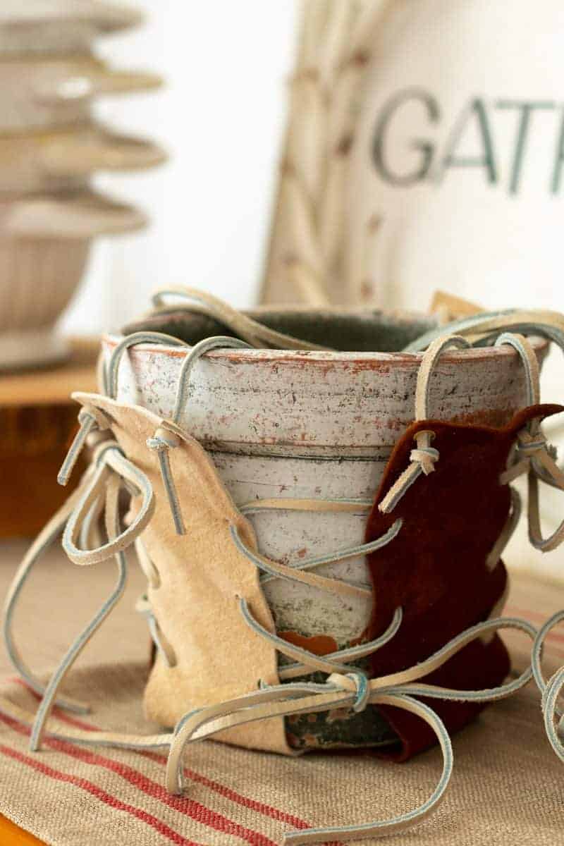 DIY Leather Plant Hanger