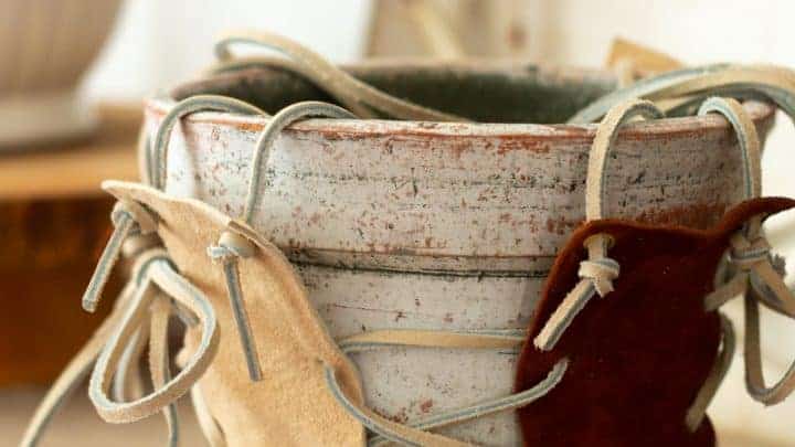 DIY Leather Plant Hanger
