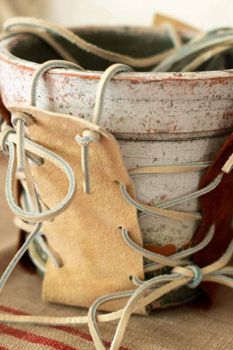 DIY Leather Plant Hanger