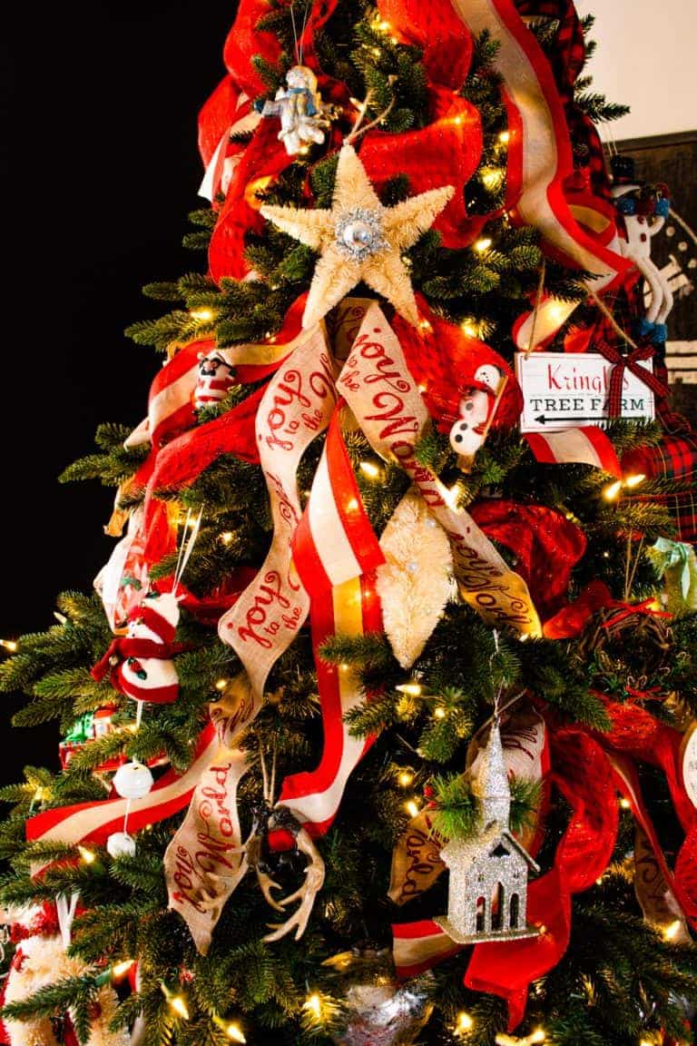 How To Add Ribbon to a Christmas Tree