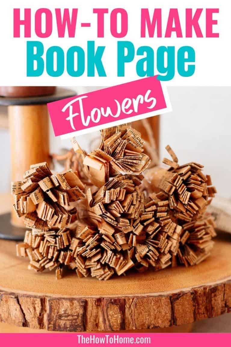 CoffeeDyed Book Page Flowers