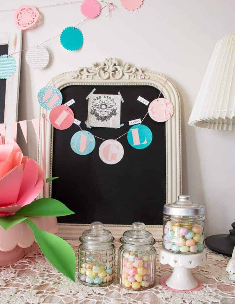 shabby chic party decor