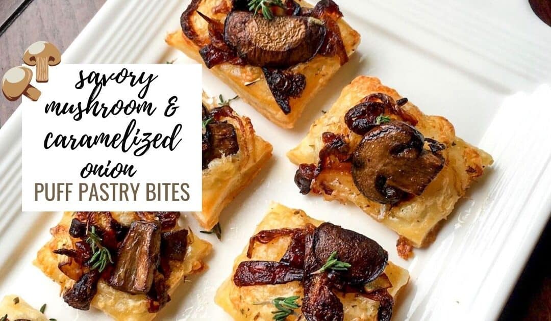 mushroom puff pastry bites