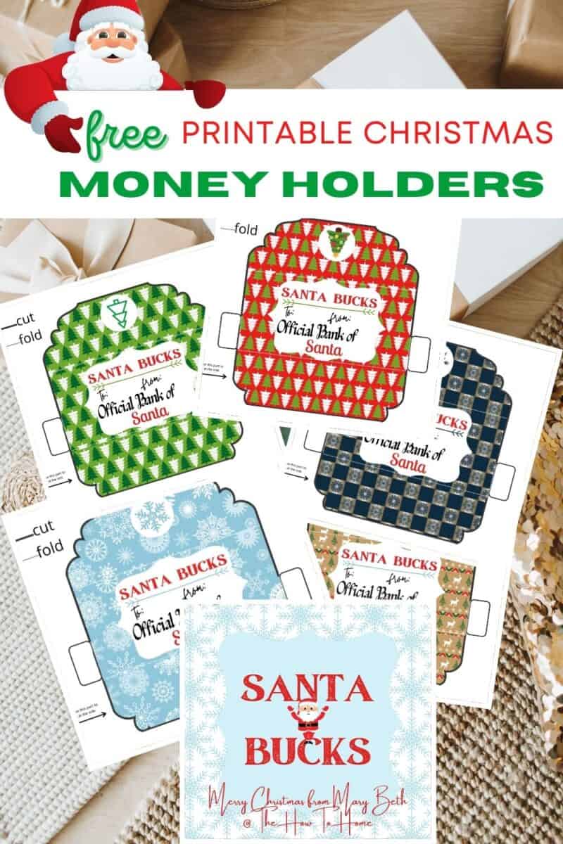 Free Printable Christmas Money Holders The HowTo Home