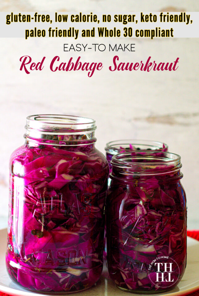 How to Ferment Your Own Red Cabbage Sauerkraut At Home In a Jar The