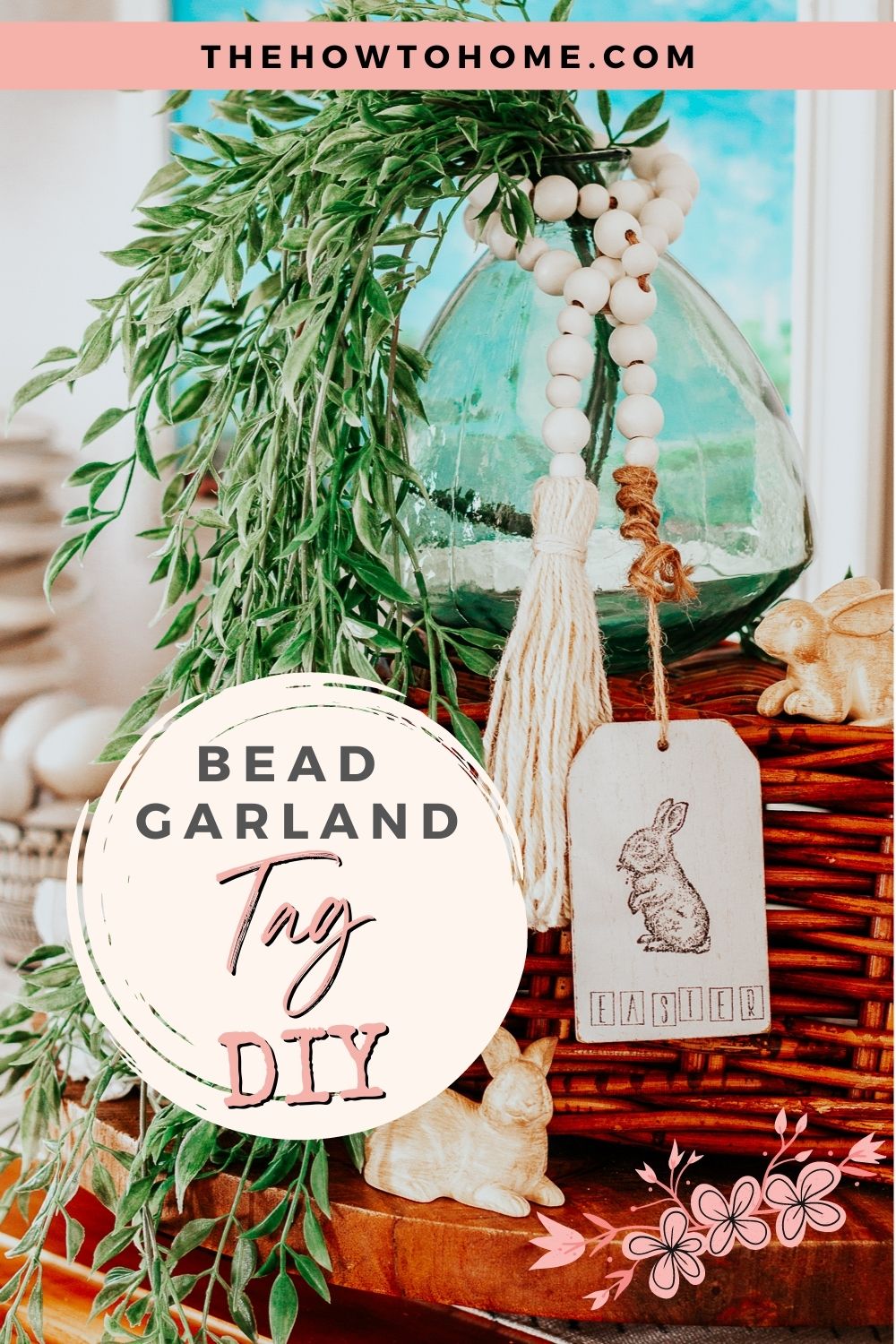 Bead Garland Tag DIY - The How-To Home