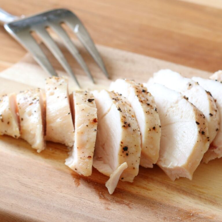 oven baked chicken after prepping in a buttermilk chicken marinade