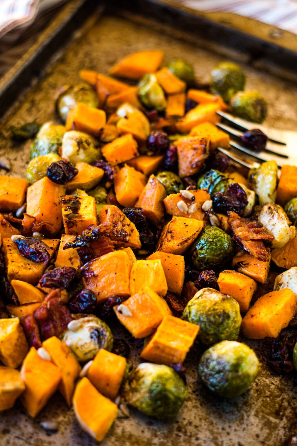 Fresh Roasted Brussel Sprouts and Sweet Potatoes The HowTo Home
