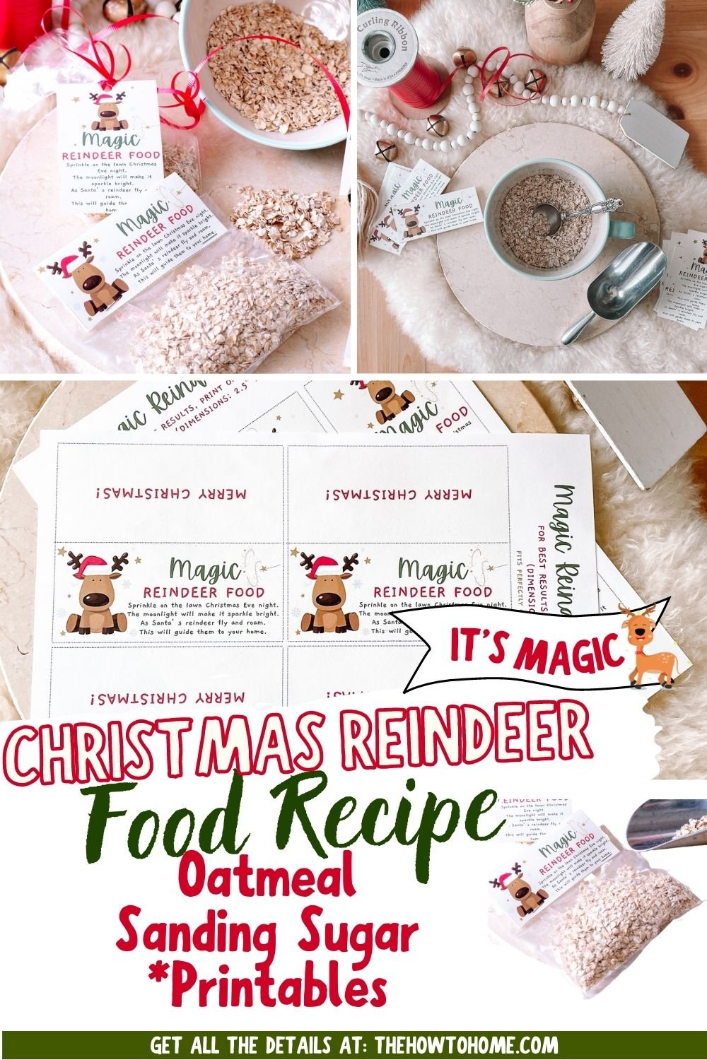 Free reindeer dust printable