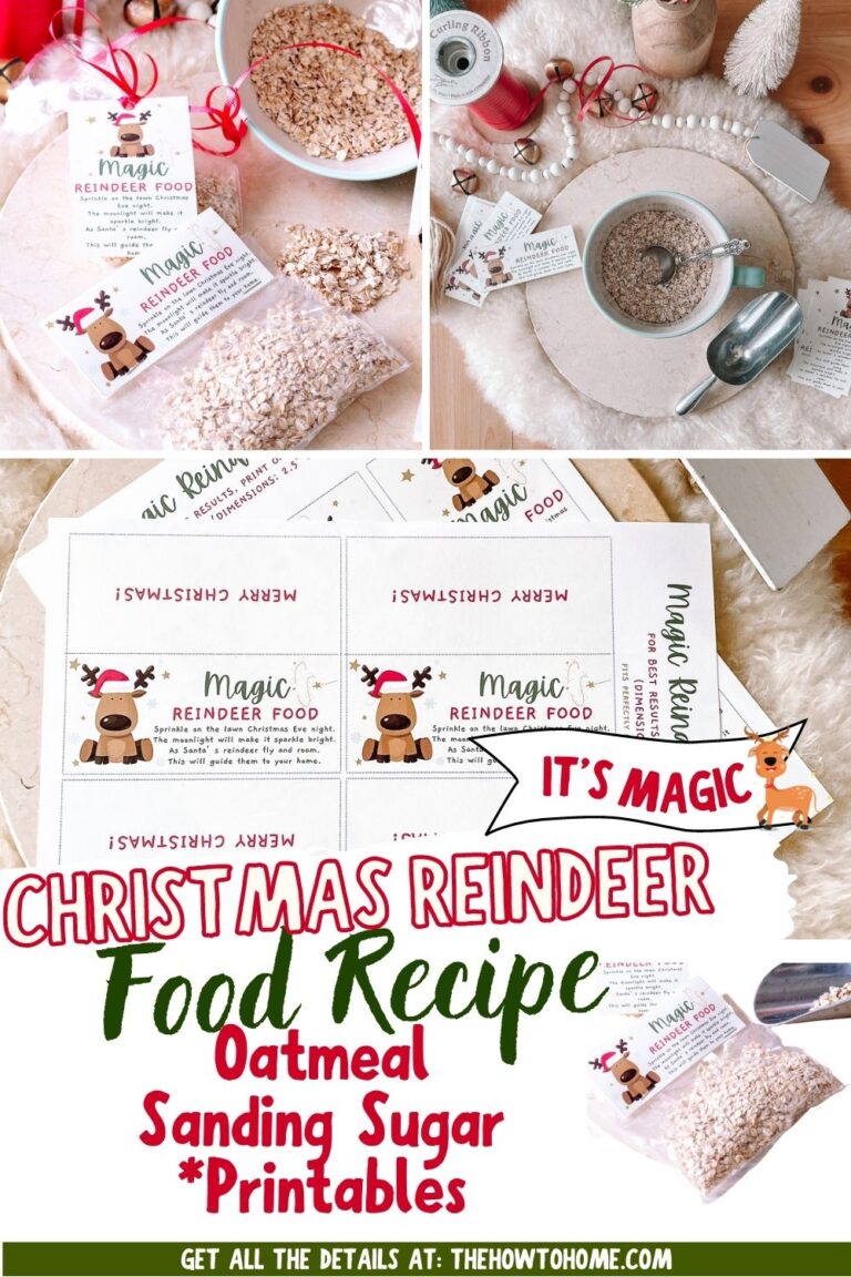 Magic Reindeer Food - Poem with Free Printables - The How-To Home
