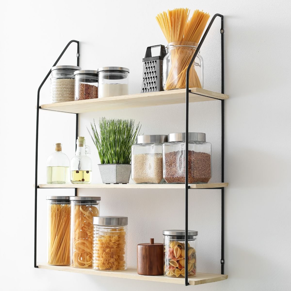 Spice Rack, Mason Jar Shelf, Chefs Spice Rack Organizer, Wall Mounted Spice  Rack, Kitchen Spice Storage, Spice Storage Ideas, Country Living 