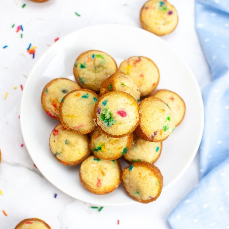 Little Bites Muffins on a white plate