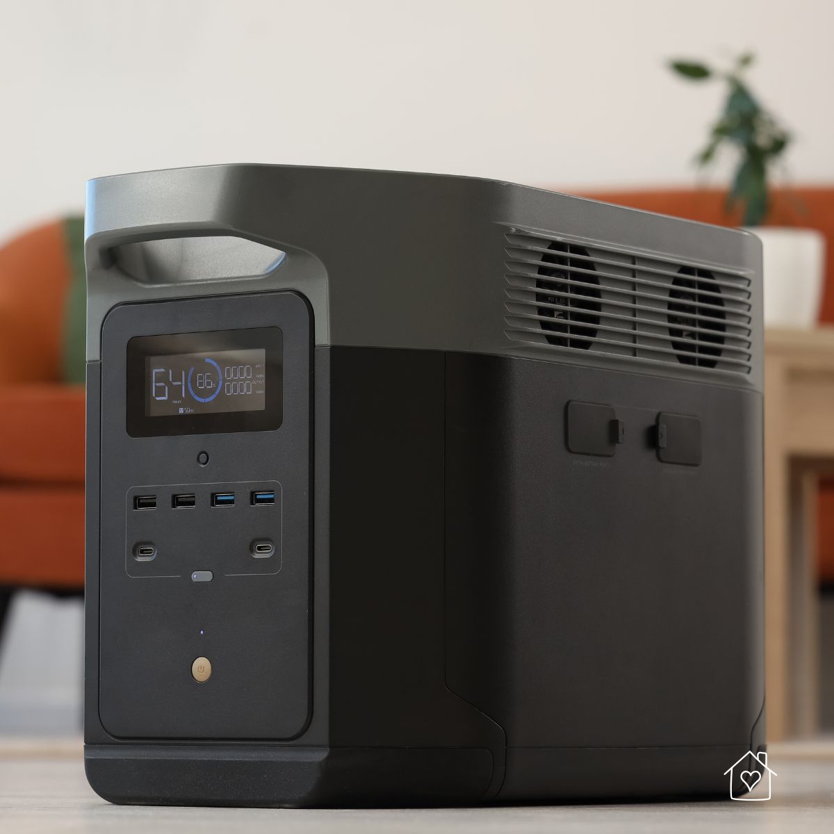 Portable power station backup battery for charging devices and running essentials during a power outage