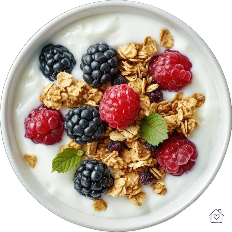 Simple Protein Meals for Athletes Greek Yogurt Berry Bowl Alt text: Simple protein meals for athletes with Greek yogurt, granola, blackberries, and raspberries