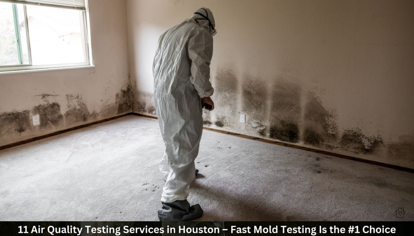 Man in Hazmat suit - fast mold testing houston
